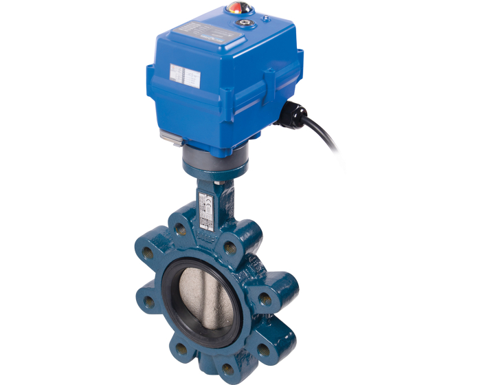 Ductile iron butterfly valve lug type 1135 + TCR electric actuator